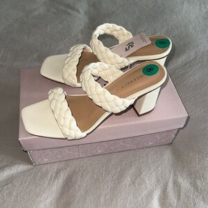 Brand New Sincerely Jules Braided Slip On Block Heel